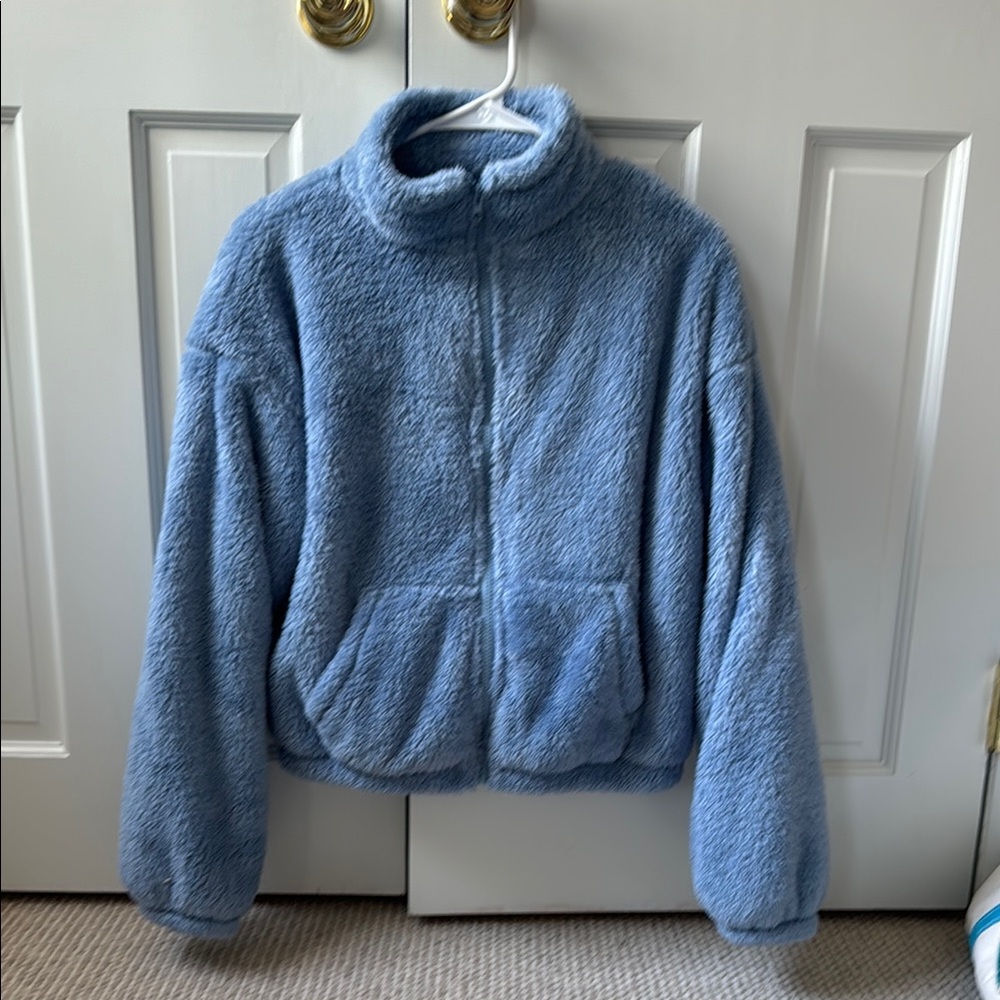 Cozy Blue fluffy Jacket